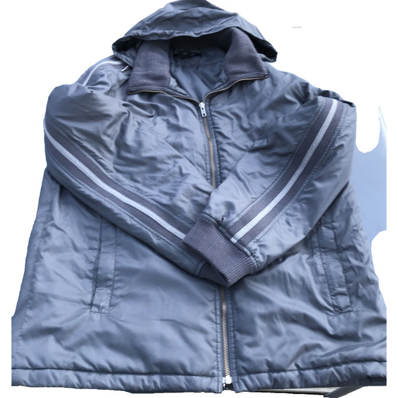 Calvin Klein Other - Calvin Klein Mens Full Zip Hooded Jacket Green & Gray Gunmetal Sz large READ